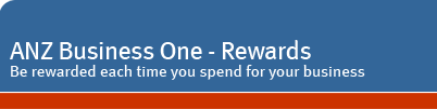 ANZ Business One - Rewards - Be rewarded each time you spend for your business