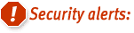 Security Alerts