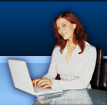woman with a laptop
