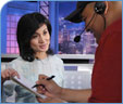 Two media workers 