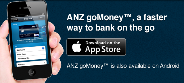 Download ANZ goMoney iPhone App