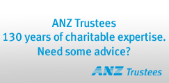 Create your own charitable foundation 1800 011 047. ANZ Trustees.