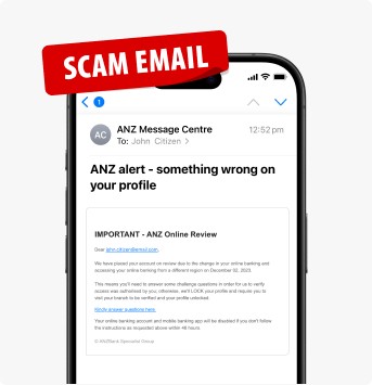 Latest alerts scam email
