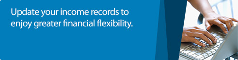 Update your income records and receive a S$20 cash rebate.