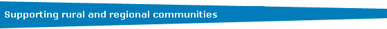Supporting rural and regional communities