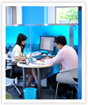 Consultant counter in HCMC