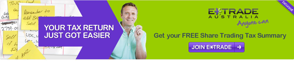 Your tax return just got easier. Get your FREE Share Trading Tax Summary. Join E*TRADE.
