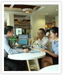 Consultant counter in Hanoi