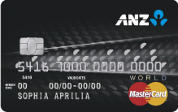 ANZ World product of credit card ANZ World product of credit card