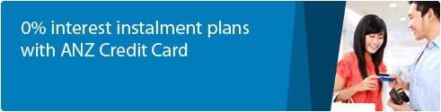 0% Interest Instalment Plans with ANZ Credit Card