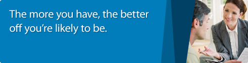 The more you have, the better off you&aposre likely to be.