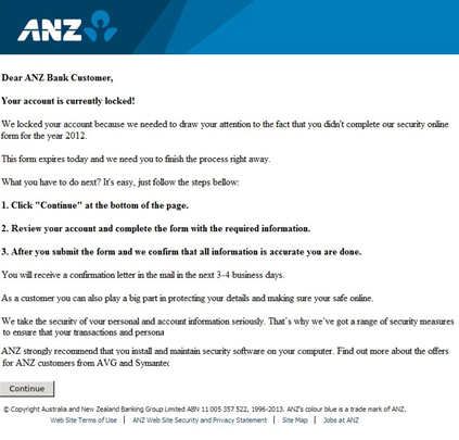 Example text if link is clicked