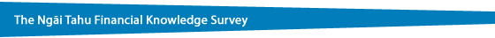 The Ngai Tahu Financial Knowledge Survey