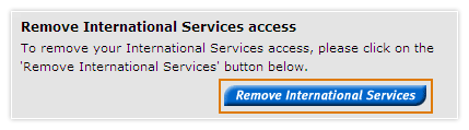 Remove my international services access