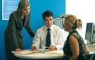 Customer with financial advisors